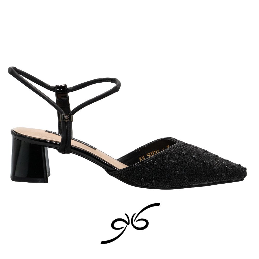 کفش زنانه پاشنه کوتاه پشت باز