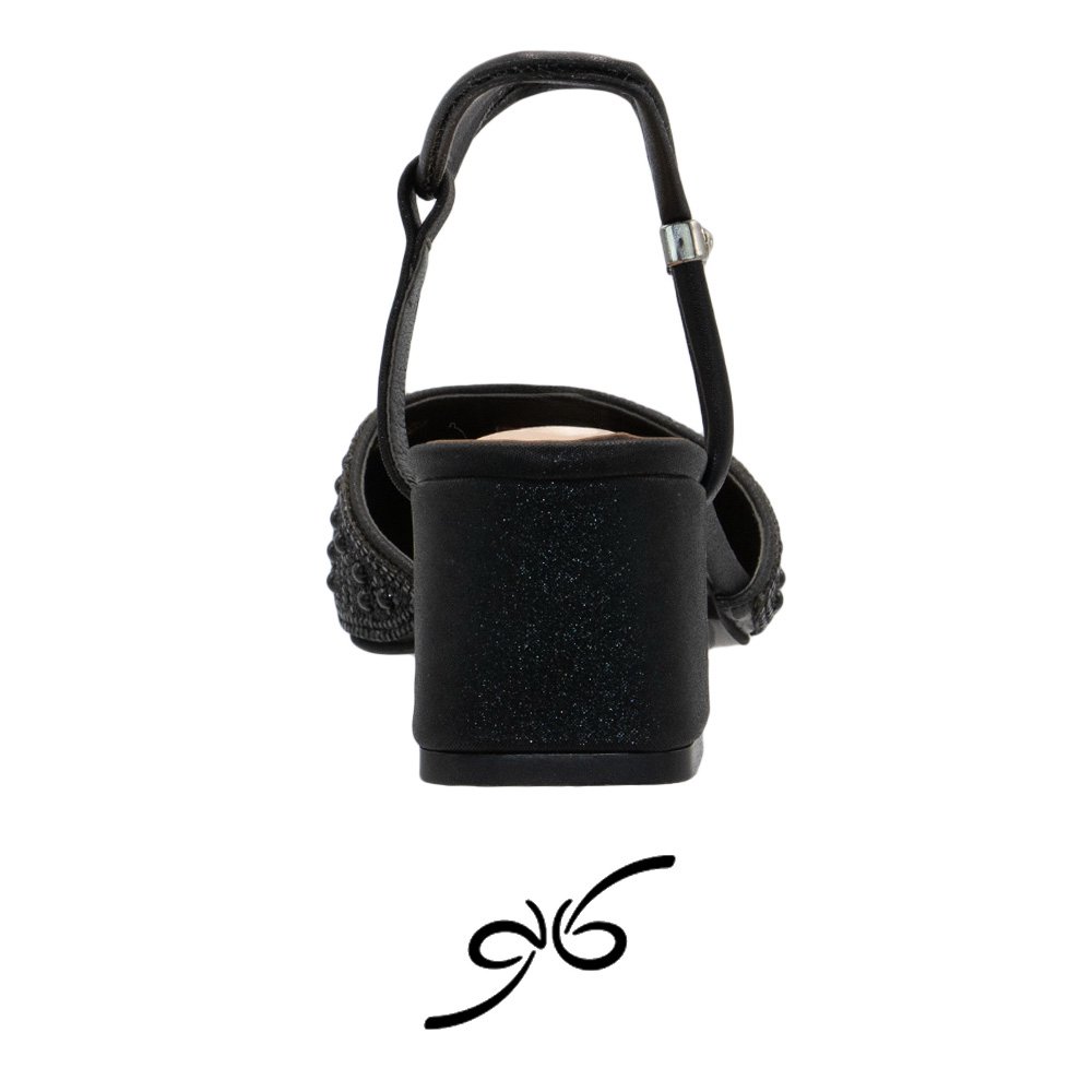 کفش زنانه نگینی مرواریدی پشت باز