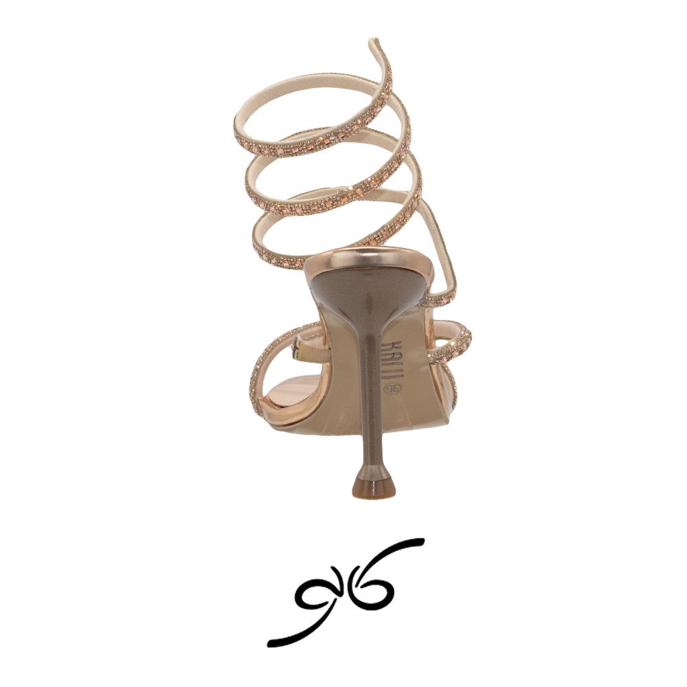 کفش نگینی دورپیچ فنری