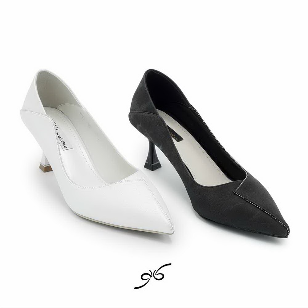 کفش مجلسی پاشنه کوتاه زنانه ابرو بادی 