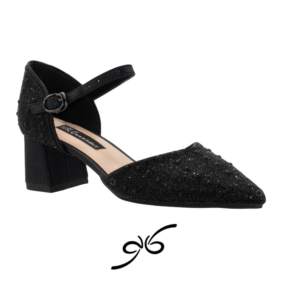 کفش زنانه پاشنه کوتاه پشت بسته