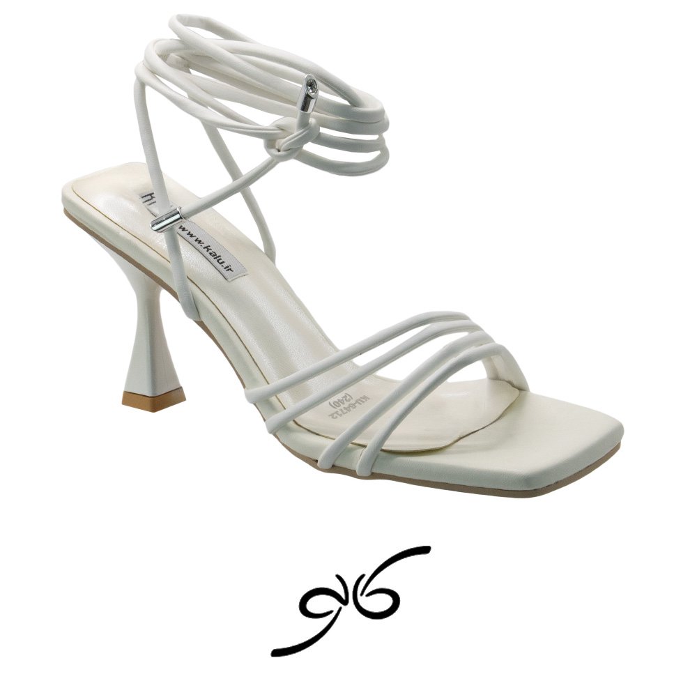 کفش زنانه مجلسی جلو باز بند بلند