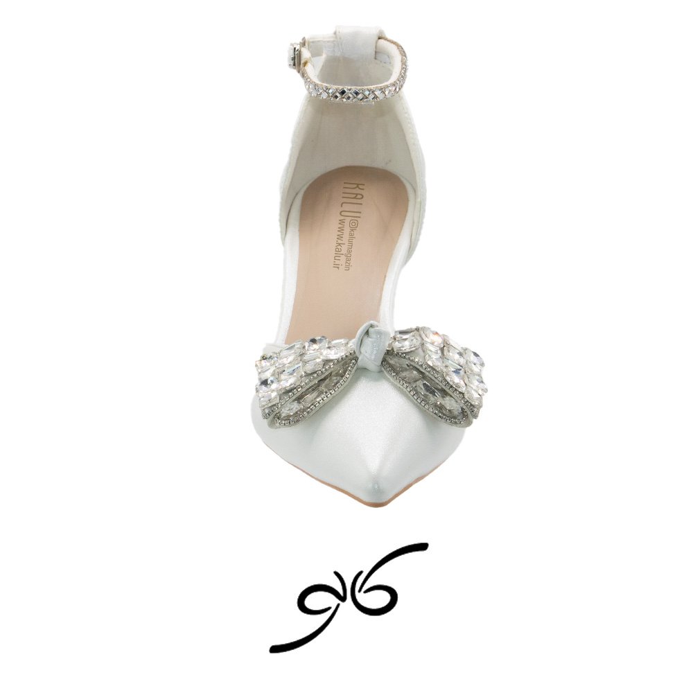 کفش زنانه مجلسی پاشنه بلند سنگ شیشه ای