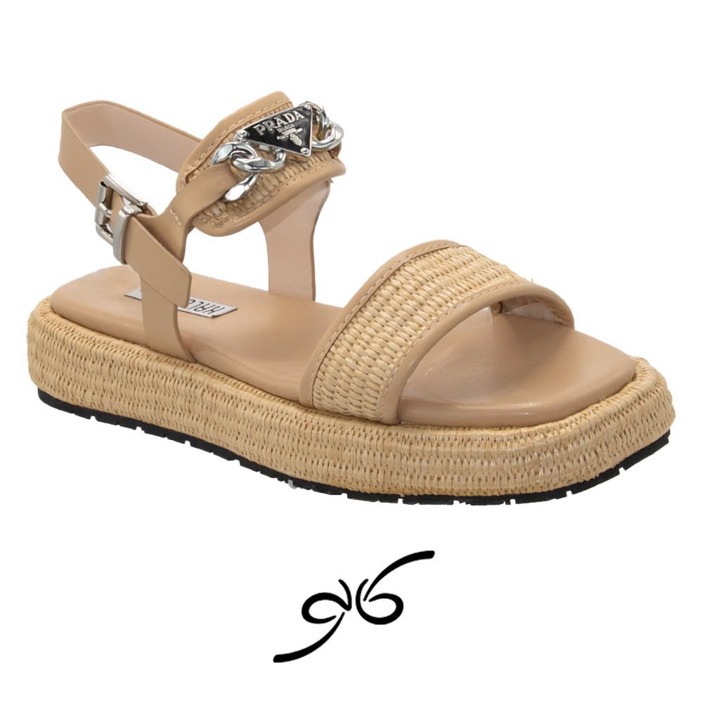 صندل زنانه حصیری پرادو