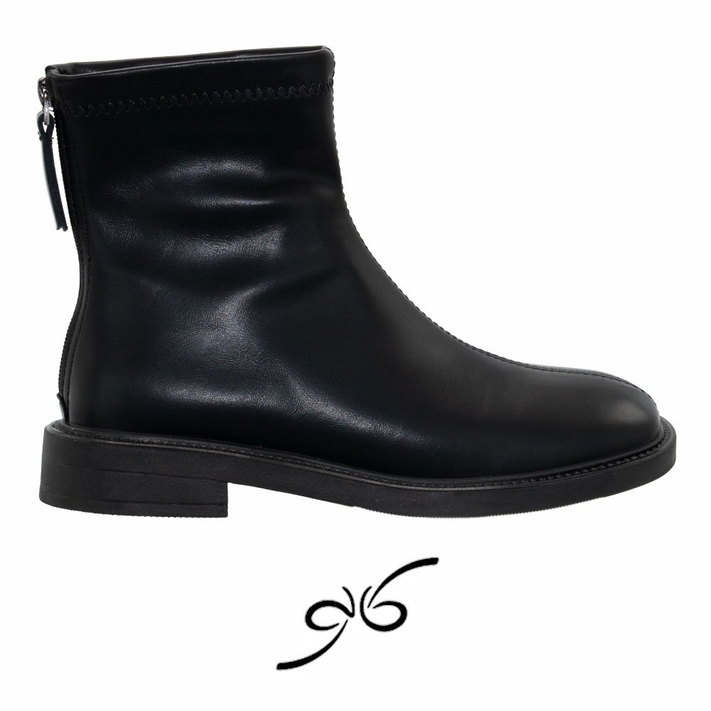 نیم بوت چرم زنانه دلرا