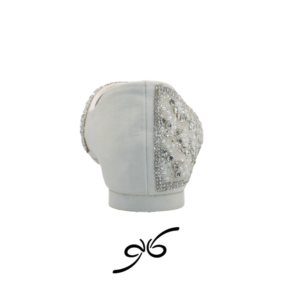 کفش شب زنانه مرواریدی فلت