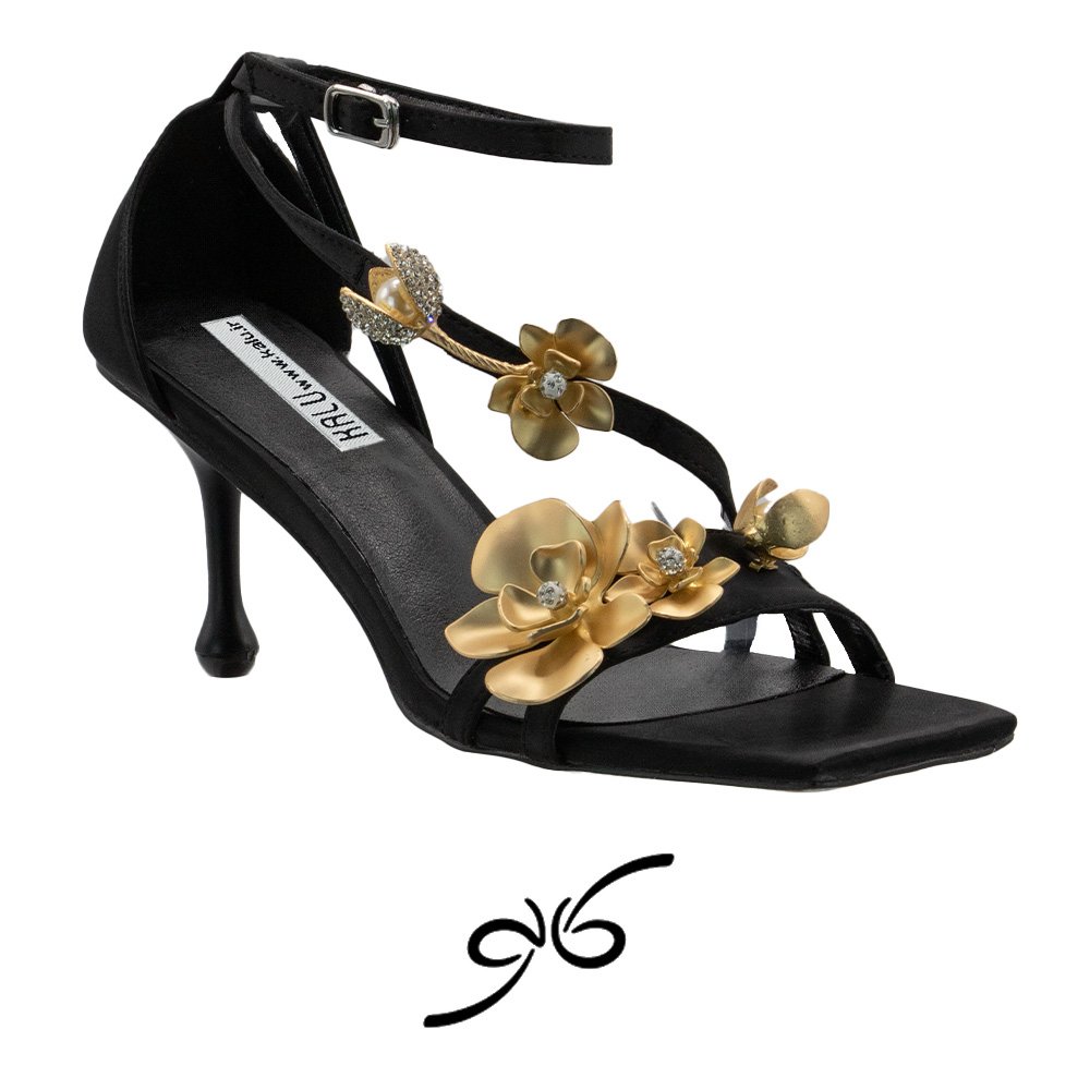 کفش پاشنه دار طلابی جیمی چو