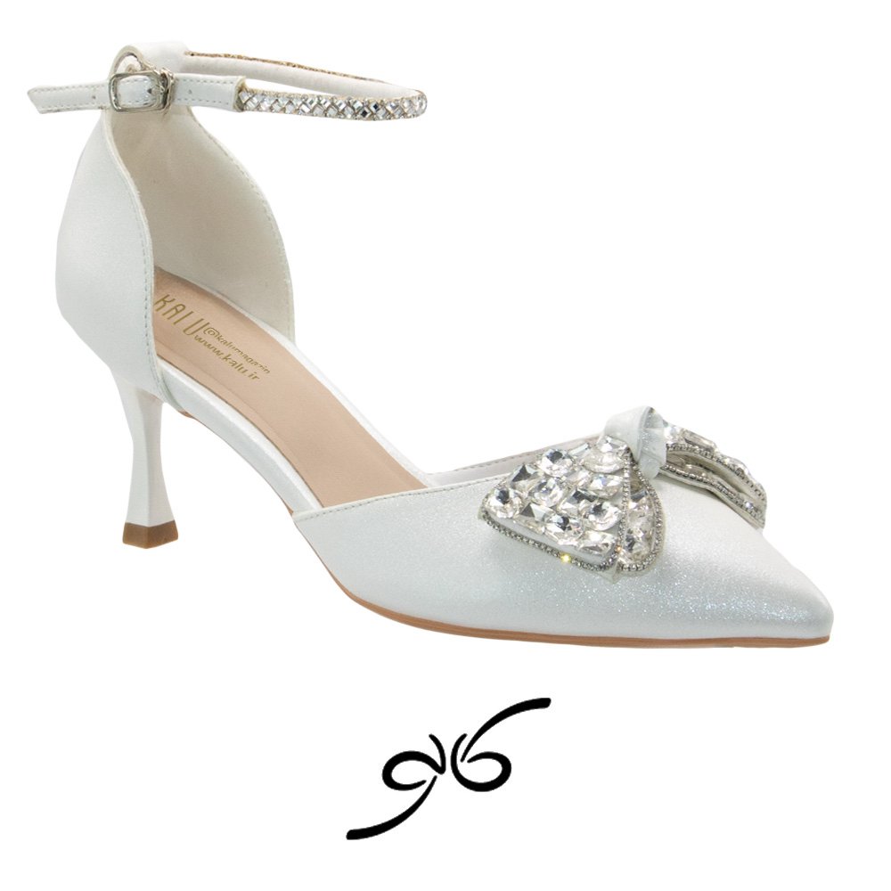 کفش زنانه مجلسی پاشنه بلند سنگ شیشه ای