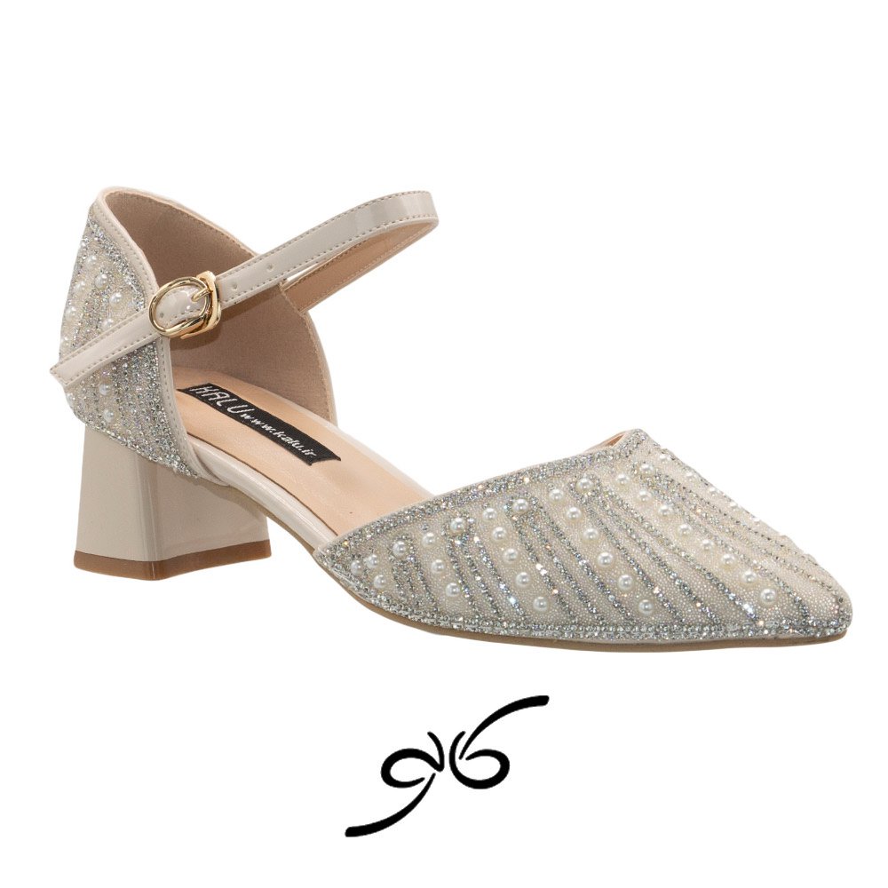 کفش زنانه پشت بسته نیگینی مرواریدی