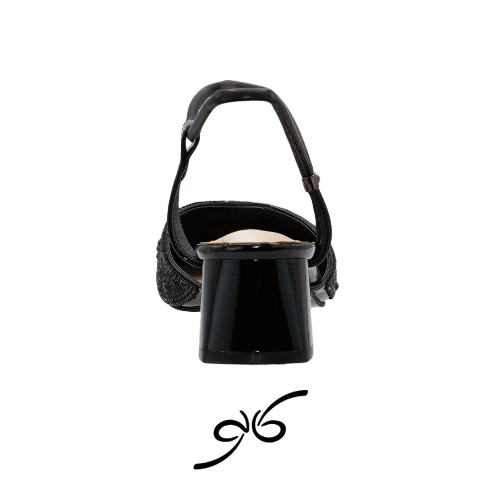 کفش زنانه پاشنه کوتاه پشت باز