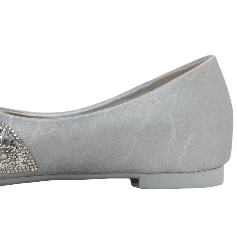 کفش شب زنانه مرواریدی فلت