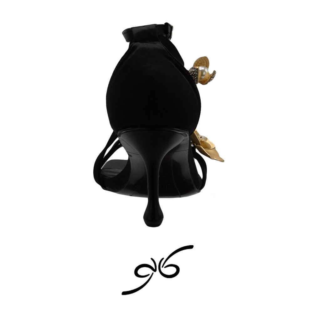 کفش پاشنه دار طلابی جیمی چو