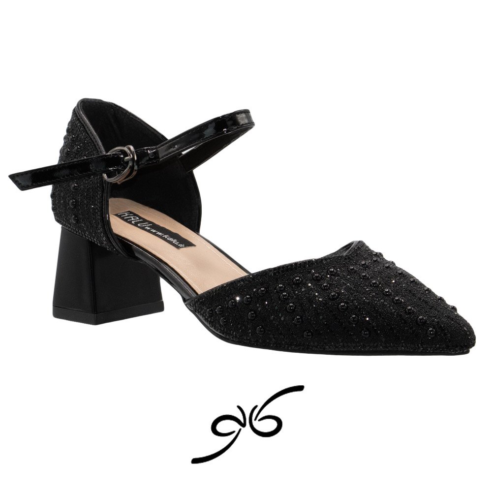 کفش زنانه پشت بسته نیگینی مرواریدی