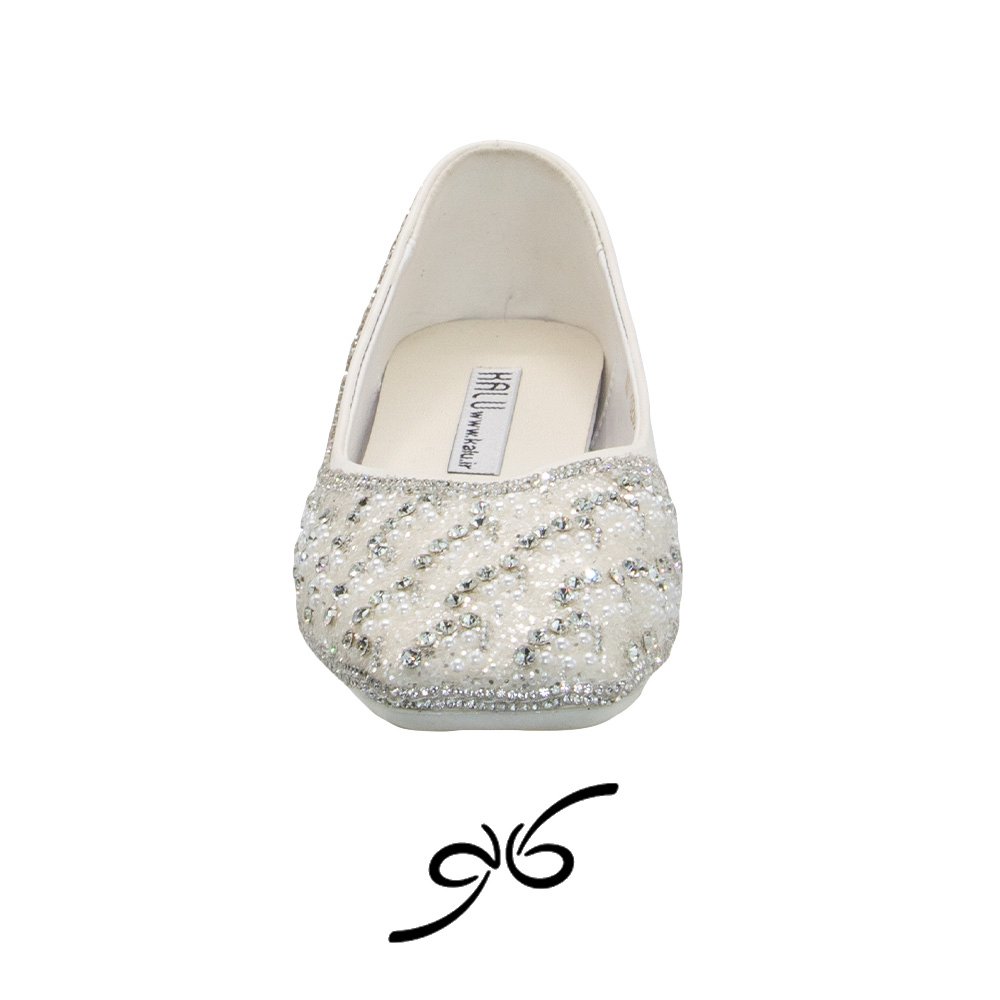 کفش شب زنانه مرواریدی فلت