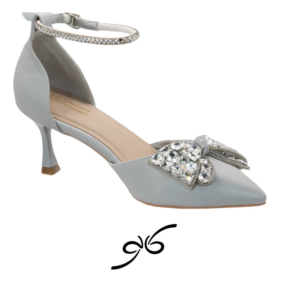 کفش زنانه مجلسی پاشنه بلند سنگ شیشه ای