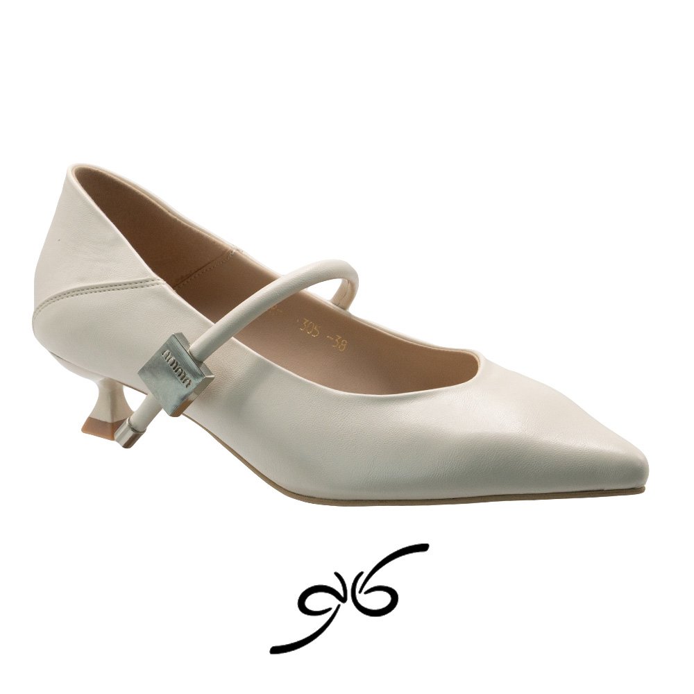 کفش زنانه اداری پاشنه کوتاه بندی