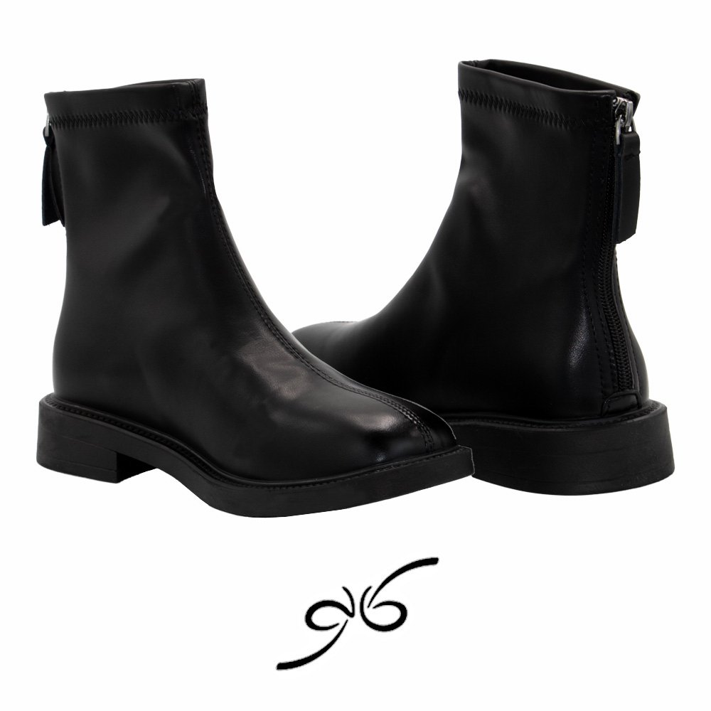 نیم بوت چرم زنانه دلرا