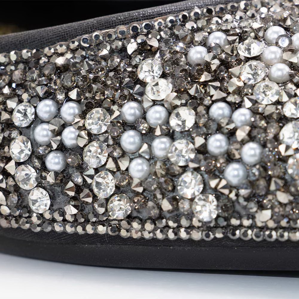 کفش شب زنانه مرواریدی فلت