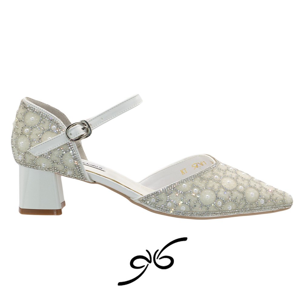 کفش زنانه پاشنه کوتاه پشت بسته