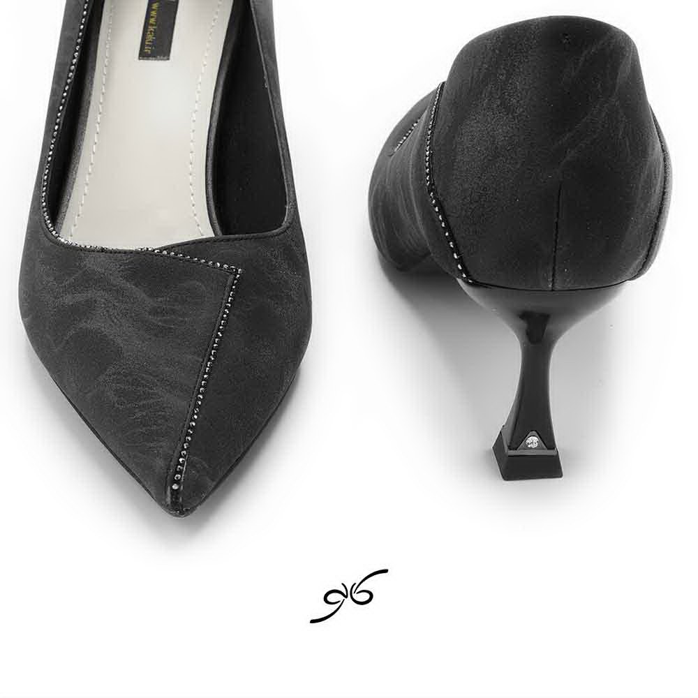 کفش مجلسی پاشنه کوتاه زنانه ابرو بادی 