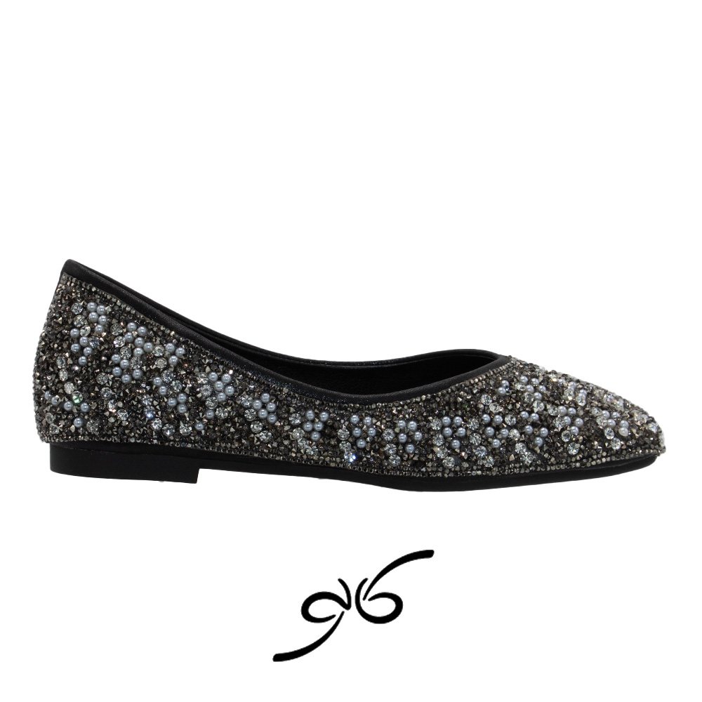 کفش شب زنانه مرواریدی فلت