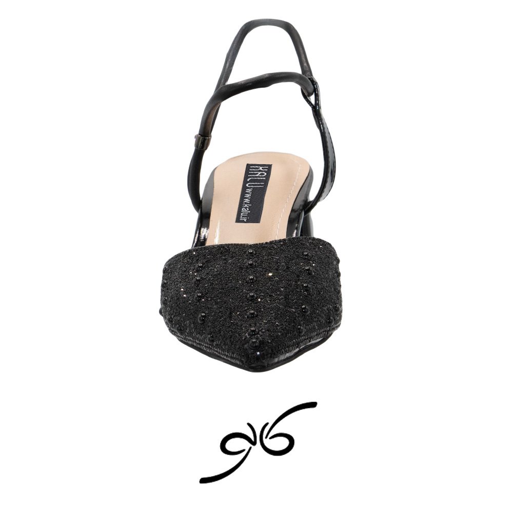 کفش زنانه پاشنه کوتاه پشت باز