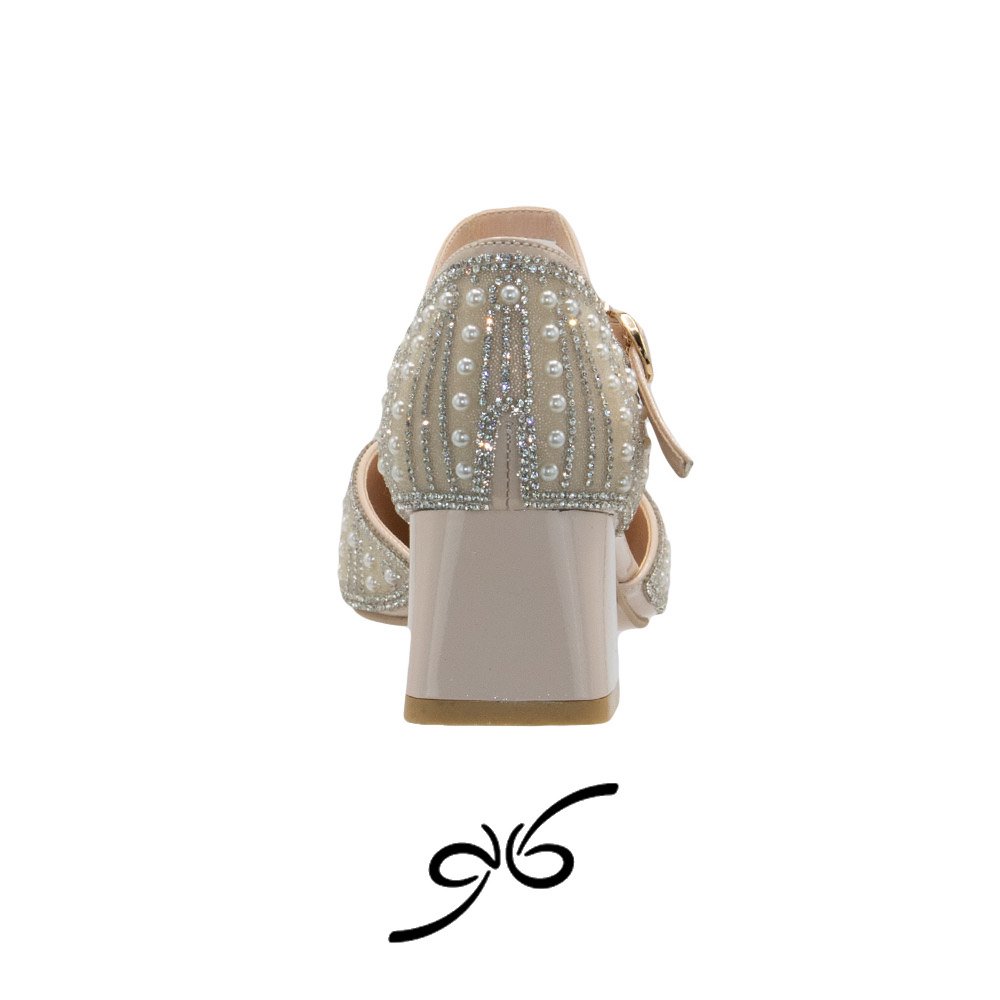کفش زنانه پشت بسته نیگینی مرواریدی