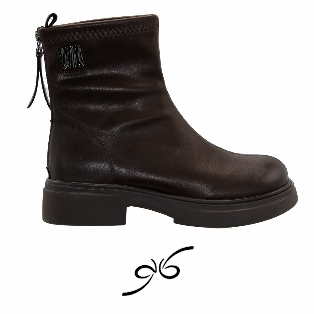 بوت چرم زنانه زیپ دار