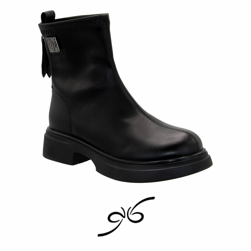 بوت چرم زنانه زیپ دار