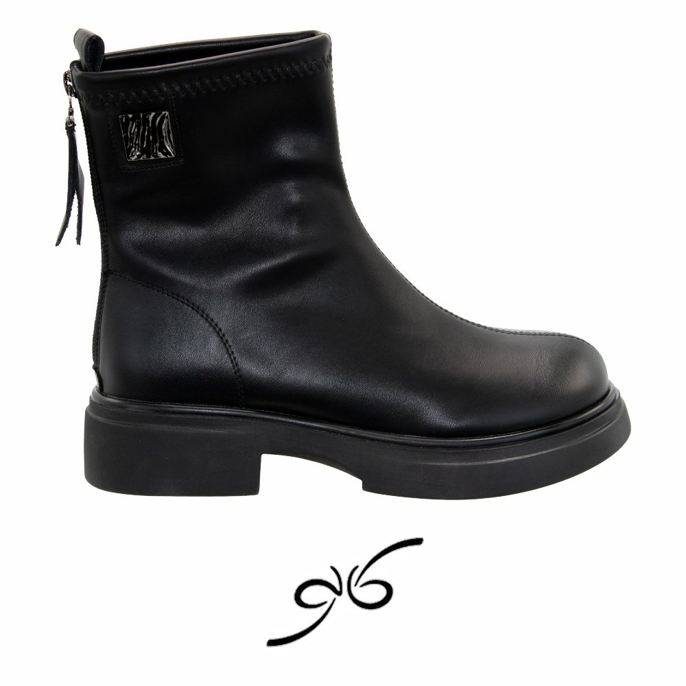 بوت چرم زنانه زیپ دار