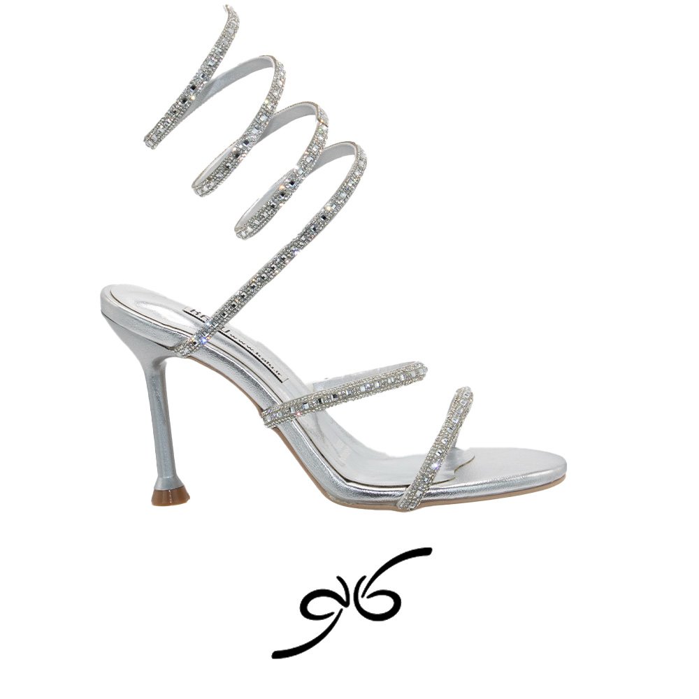 کفش نگینی دورپیچ فنری