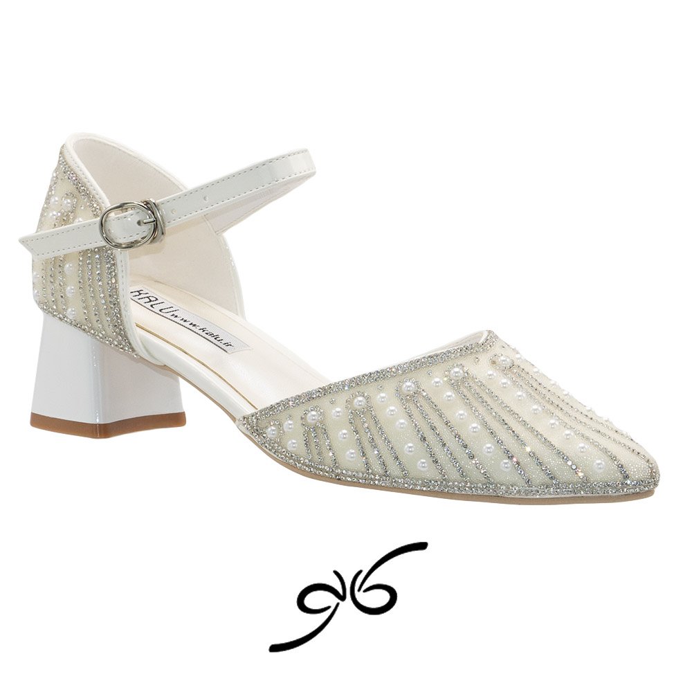 کفش زنانه پشت بسته نیگینی مرواریدی