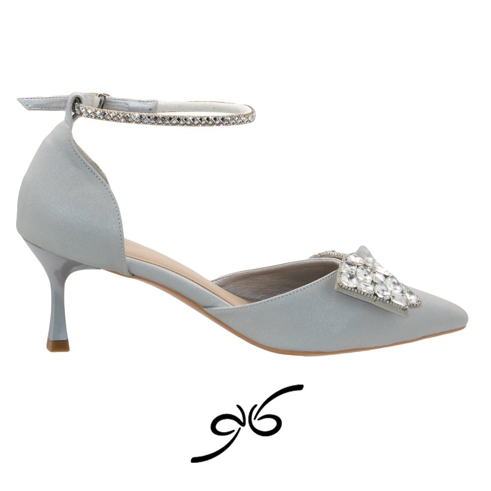 کفش زنانه مجلسی پاشنه بلند سنگ شیشه ای