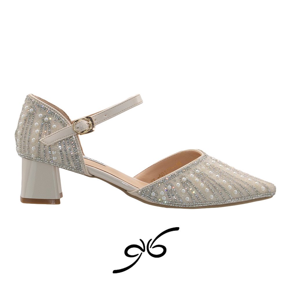 کفش زنانه پشت بسته نیگینی مرواریدی