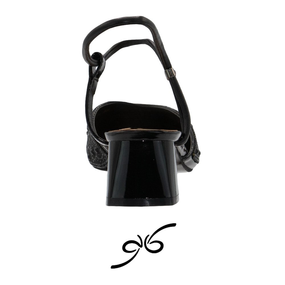 کفش زنانه نگینی مرواریدی پشت باز