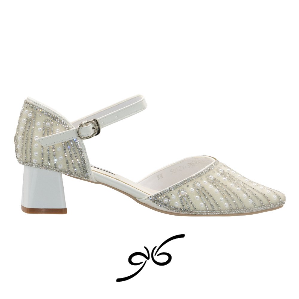 کفش زنانه پشت بسته نیگینی مرواریدی