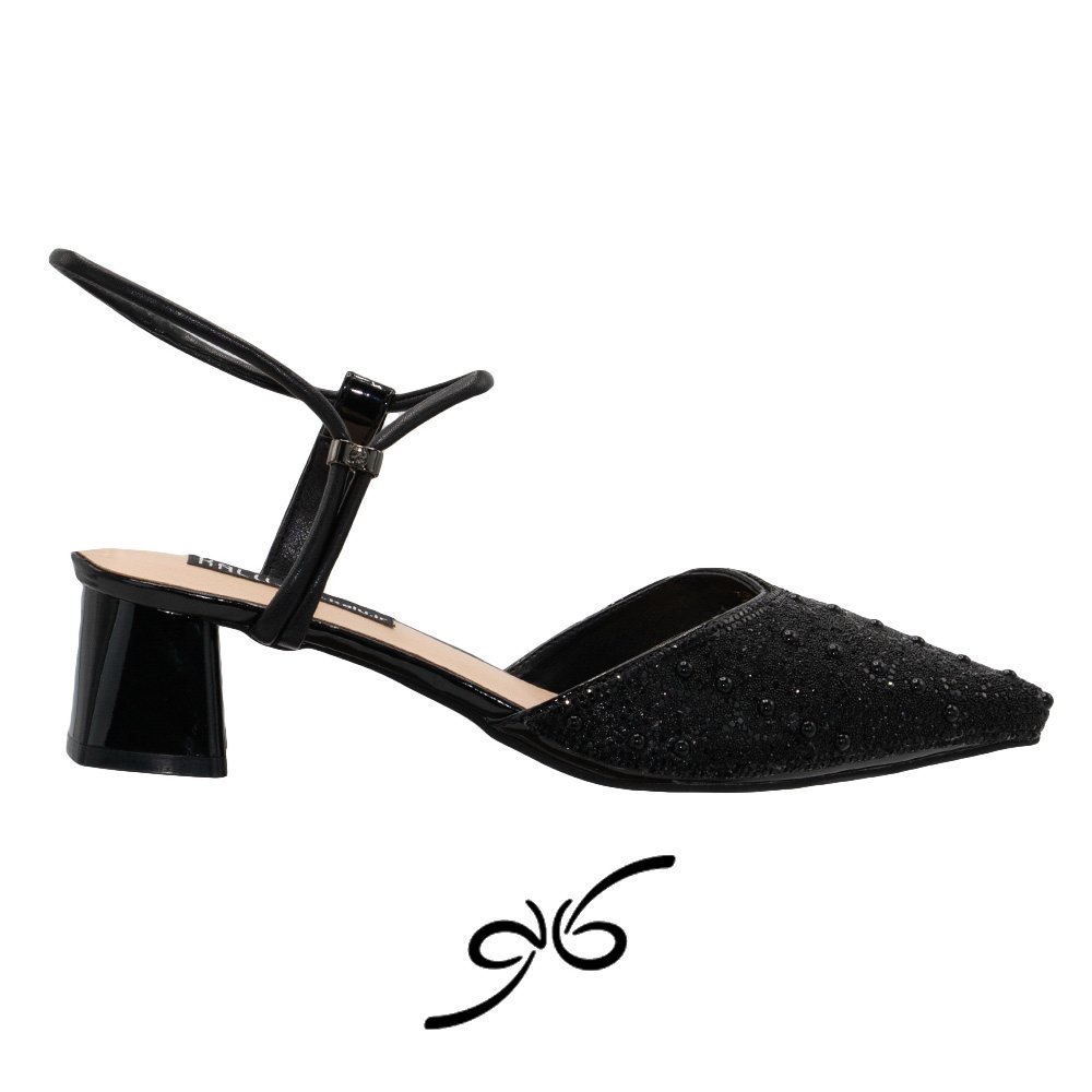 کفش زنانه نگینی مرواریدی پشت باز