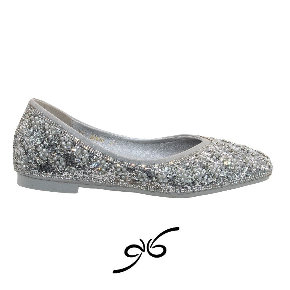 کفش شب زنانه مرواریدی فلت